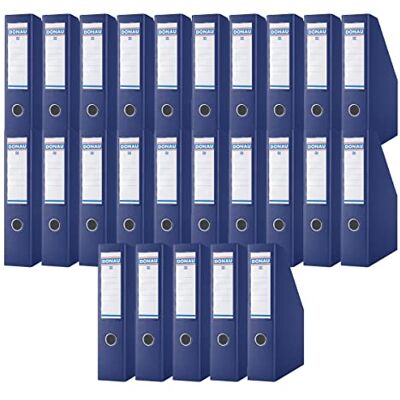 OFFICER PRODUCTS DONAU Archivador de cartón (25 unidades, 25 unidades, hasta 750 hojas, para la oficina, la escuela y el hogar, para guardar documentos en formato A4) OFFICER PRODUCTS DONAU Archivador de cartón (25 unidades, 25 unidades, hasta 750 hojas, para la oficina, la escuela y el hogar, para guardar documentos en formato A4)