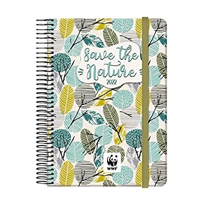 DOHE Agenda Anual WWF Save the Nature 2022- Organizador Semanal Cada Día Una Página Tamaño Mediano 12,5 x 18 cm Planificador Mensual Portable De Anillas DOHE Agenda Anual WWF Save the Nature 2022- Organizador Semanal Cada Día Una Página Tamaño Mediano 12,5 x 18 cm Planificador Mensual Portable De Anillas