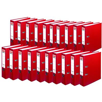 herlitz maX.File Protect Archivador (A4, 8 cm, con etiqueta deslizante, 20 unidades), color rojo herlitz maX.File Protect Archivador (A4, 8 cm, con etiqueta deslizante, 20 unidades), color rojo