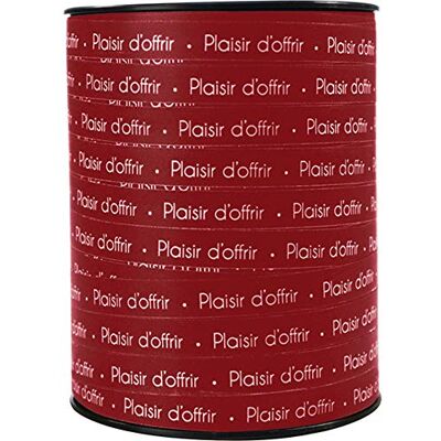 Clairefontaine lairefontaine Un carrete de Ribbon Bolduc Pleasure to offer 250 mx 10 mm Red Cinta decorativa para regalo, DIY, Envoltura de regalos Clairefontaine lairefontaine Un carrete de Ribbon Bolduc Pleasure to offer 250 mx 10 mm Red Cinta decorativa para regalo, DIY, Envoltura de regalos