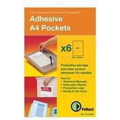 Pelltech Fundas adhesivas (50 unidades, tamaño A4) Pelltech Fundas adhesivas (50 unidades, tamaño A4)