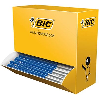 BIC M10 Clic Bolígrafo de bola (trazo medio, 100 unidades), azul BIC M10 Clic Bolígrafo de bola (trazo medio, 100 unidades), azul