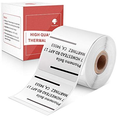 Phomemo M110/M120/M200/M220/M221 Etiquetas adhesivas multiusos (cuadradas, 50 x 30 mm, 230 etiquetas) Phomemo M110/M120/M200/M220/M221 Etiquetas adhesivas multiusos (cuadradas, 50 x 30 mm, 230 etiquetas)