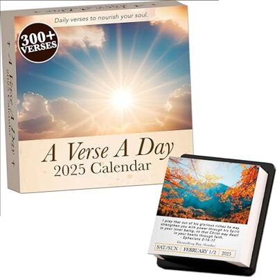 Hannah Faith Calendario 2025 con versículo bíblico al día Más de 300 versículos cristianos de la Biblia NIV para inspirar tu devocional diario, versículos religiosos y motivacionales positivos para hombres y Hannah Faith Calendario 2025 con versículo bíblico al día Más de 300 versículos cristianos de la Biblia NIV para inspirar tu devocional diario, versículos religiosos y motivacionales positivos para hombres y
