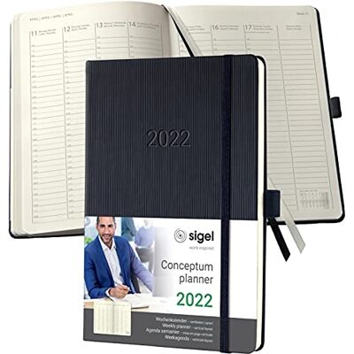 Sigel Conceptum agenda semanal 2022-14,8 x 21,3 cm hardcover 192 páginas negro Sigel Conceptum agenda semanal 2022-14,8 x 21,3 cm hardcover 192 páginas negro