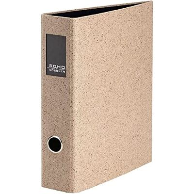 Rössler S.O.H.O. Carpeta DIN A4 con mecanismo de palanca y lomo de etiqueta, ancho 85 mm, color cacao 285 x 320 mm Rössler S.O.H.O. Carpeta DIN A4 con mecanismo de palanca y lomo de etiqueta, ancho 85 mm, color cacao 285 x 320 mm