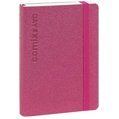 COMIX Luxury, Mini Agenda 2024 diaria, 12 meses, con bolsillo de fuelle interior, cierre con elástico, doble marcador, 384 páginas interiores, formato 11 x 15,3 x 3 cm, rosa COMIX Luxury, Mini Agenda 2024 diaria, 12 meses, con bolsillo de fuelle interior, cierre con elástico, doble marcador, 384 páginas interiores, formato 11 x 15,3 x 3 cm, rosa