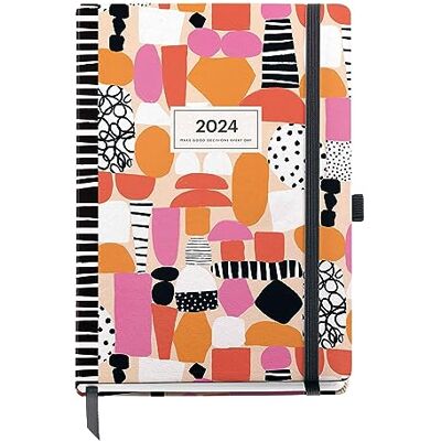 Miquelrius Agenda Anual 2024, Semana Vista, Tamaño Plus 155 x 213 mm (similar A5), Cubierta rígida, Encuadernación cosida, Cierre con goma, Español, Inglés y Portugués, Arte Abstracta Miquelrius Agenda Anual 2024, Semana Vista, Tamaño Plus 155 x 213 mm (similar A5), Cubierta rígida, Encuadernación cosida, Cierre con goma, Español, Inglés y Portugués, Arte Abstracta