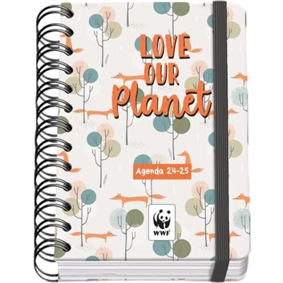DOHE Agenda Escolar 2024 2025 Día por Página, Tamaño A6 (12x17 cm), Cierre Anillas y Goma, Español e Inglés, 4 Páginas de Pegatinas, Septiembre a Junio, Material Escolar WWF Love Our Planet DOHE Agenda Escolar 2024 2025 Día por Página, Tamaño A6 (12x17 cm), Cierre Anillas y Goma, Español e Inglés, 4 Páginas de Pegatinas, Septiembre a Junio, Material Escolar WWF Love Our Planet