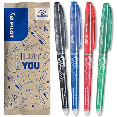 PILOT FriXion Rollerball Point Promotion 3 piezas + 1 gratis, Colores Surtidos PILOT FriXion Rollerball Point Promotion 3 piezas + 1 gratis, Colores Surtidos
