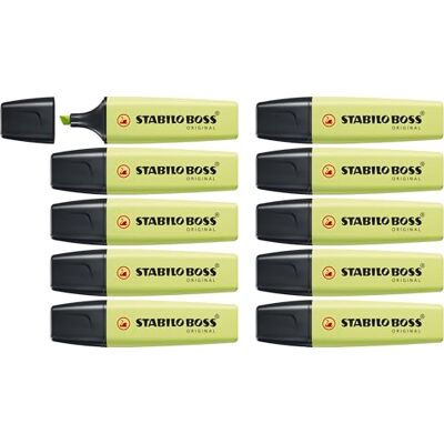 Resaltador Pastel STABILO Boss - Lima - 1 Unidad - Marcador Resaltador Pastel STABILO Boss - Lima - 1 Unidad - Marcador