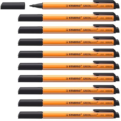 Rotulador Fineliner Verde STABILO - Ecológico, Punta 0,8mm Rotulador Fineliner Verde STABILO - Ecológico, Punta 0,8mm