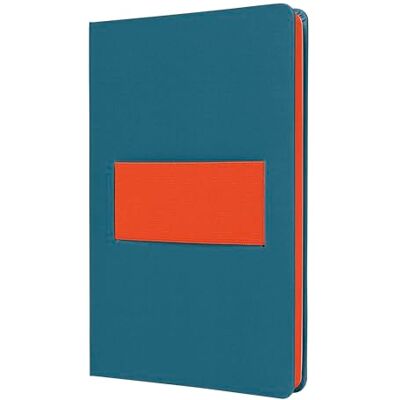 Sigel Libreta Linescape aprox A5 rayado tapa dura azul medio/naranja-neón cinta elástica multi-funcional 176 p certificación FSC Sigel Libreta Linescape aprox A5 rayado tapa dura azul medio/naranja-neón cinta elástica multi-funcional 176 p certificación FSC
