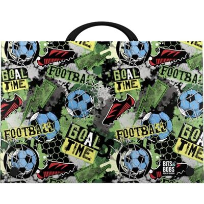 Grafoplas Maletin Escolar con Asa y Cierre de Broche, Tamaño Folio, 24,5x34,5x4 cm, Polipropileno, Goal Time Bits & Bobs, Perfecto para tus Clases Extra Escolares Grafoplas Maletin Escolar con Asa y Cierre de Broche, Tamaño Folio, 24,5x34,5x4 cm, Polipropileno, Goal Time Bits & Bobs, Perfecto para tus Clases Extra Escolares