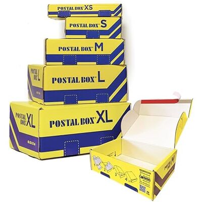 Blasetti Cajas para envíos automáticos POSTALBOX S Paquete de 20 unidades de 26 x 19 x 6 cm. Ideales para enviar y proteger objetos Blasetti Cajas para envíos automáticos POSTALBOX S Paquete de 20 unidades de 26 x 19 x 6 cm. Ideales para enviar y proteger objetos