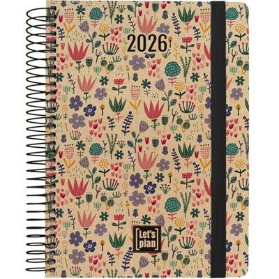 Grafoplas Agenda 2026 Dia por Pagina, Nature Holanda, 15x21cm, Tapa Dura, Cubierta Papel Kraft y Cartón Reciclado 100%, FSC, Papeleria Sostenible, Incluye Pegatinas, Planning y Calendario 3 años Grafoplas Agenda 2026 Dia por Pagina, Nature Holanda, 15x21cm, Tapa Dura, Cubierta Papel Kraft y Cartón Reciclado 100%, FSC, Papeleria Sostenible, Incluye Pegatinas, Planning y Calendario 3 años