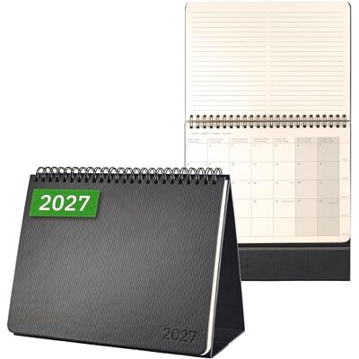 Sigel Calendario de escritorio 2027, A5 apaisado, tapa dura Calendario, planificador, agenda semanal, organizador, diario negro – Conceptum Sigel Calendario de escritorio 2027, A5 apaisado, tapa dura Calendario, planificador, agenda semanal, organizador, diario negro – Conceptum