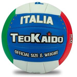 Teorema Giocattoli Teokaido Balón de Voleibol Talla 5, balón de Italia para niños y Adultos, para Interior y Exterior Teorema Giocattoli Teokaido Balón de Voleibol Talla 5, balón de Italia para niños y Adultos, para Interior y Exterior