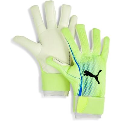 PUMA Ultra Ultimate Hybrid, Guantes de Portero Niños, Fizzy Apple-Bluemazing, 10.5- PUMA Ultra Ultimate Hybrid, Guantes de Portero Niños, Fizzy Apple-Bluemazing, 10.5-