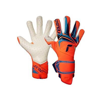 Reusch Guantes de Portero para Hombres Adultos Fuerte Agarre, Control máximo del balón y Ajuste Estable para Entrenamiento y Partidos Attrakt SpeedBump Guardian Reusch Guantes de Portero para Hombres Adultos Fuerte Agarre, Control máximo del balón y Ajuste Estable para Entrenamiento y Partidos Attrakt SpeedBump Guardian