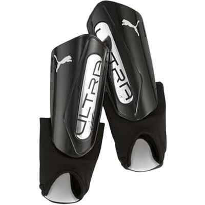 PUMA ULTRA Light Ankle, Espinilleras Unisexo, Black- Silver, L PUMA ULTRA Light Ankle, Espinilleras Unisexo, Black- Silver, L