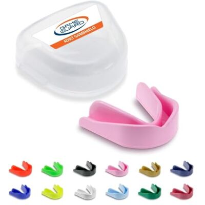 GAME GUARD protector bucal para hervir y morder/protector de encías protector bucal moldeable/protectores de encías júnior/niños/jóvenes Aprobado por CE, deportes escolares, fútbol, rugby GAME GUARD protector bucal para hervir y morder/protector de encías protector bucal moldeable/protectores de encías júnior/niños/jóvenes Aprobado por CE, deportes escolares, fútbol, rugby