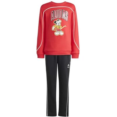 Adidas Unisex Bambini e ragazzi DISNEY MICKEY MOUSE JOGGER, pure ruby/off white, 9-10 Years Adidas Unisex Bambini e ragazzi DISNEY MICKEY MOUSE JOGGER, pure ruby/off white, 9-10 Years