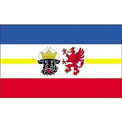 AZ FLAG BANDERA del ESTADO DE MECKLEMBURGO-POMERANIA OCCIDENTAL 150x90cm BANDERA MECKLENBURG-VORPOMMERN ALEMANIA 90 x 150 cm AZ FLAG BANDERA del ESTADO DE MECKLEMBURGO-POMERANIA OCCIDENTAL 150x90cm BANDERA MECKLENBURG-VORPOMMERN ALEMANIA 90 x 150 cm