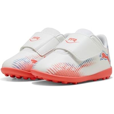 PUMA Future 8 Play V TT INF, Soccer Shoe Unisex bebé, White Black-Glowing Red, 19 EU PUMA Future 8 Play V TT INF, Soccer Shoe Unisex bebé, White Black-Glowing Red, 19 EU