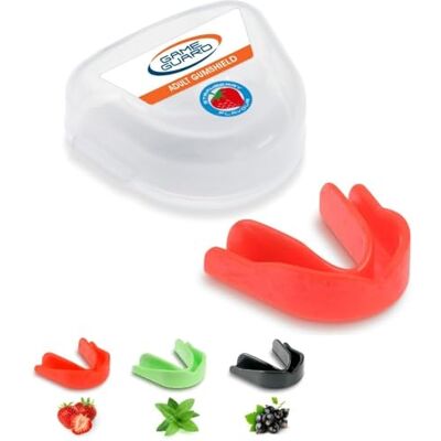 GAME GUARD protector bucal para hervir y morder/protector de encías protector bucal moldeable/protectores de encías júnior/niños/jóvenes Aprobado por CE, deportes escolares, fútbol, rugby GAME GUARD protector bucal para hervir y morder/protector de encías protector bucal moldeable/protectores de encías júnior/niños/jóvenes Aprobado por CE, deportes escolares, fútbol, rugby