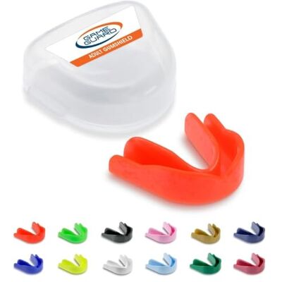 GAME GUARD protector bucal para hervir y morder/protector de encías protector bucal moldeable/protectores de encías júnior/niños/jóvenes Aprobado por CE, deportes escolares, fútbol, rugby GAME GUARD protector bucal para hervir y morder/protector de encías protector bucal moldeable/protectores de encías júnior/niños/jóvenes Aprobado por CE, deportes escolares, fútbol, rugby