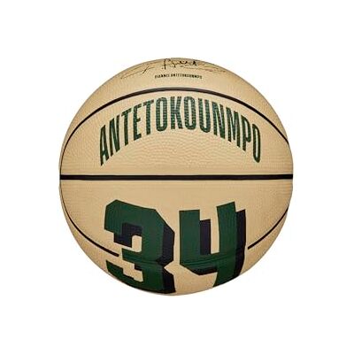 Wilson Basketball, NBA Player Icon Mini, Giannis Antetokounmpo, Milwaukee Bucks, Outdoor und Indoor Wilson Basketball, NBA Player Icon Mini, Giannis Antetokounmpo, Milwaukee Bucks, Outdoor und Indoor