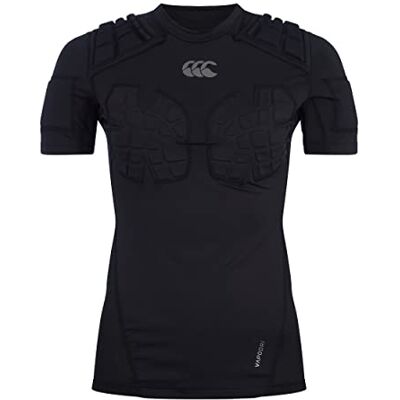 Canterbury Chaleco de Rugby Pro Protection para Mujer, Protege el Pecho y los Hombros, Transpirable, Ligero y Flexible, Negro, Talla 12 Canterbury Chaleco de Rugby Pro Protection para Mujer, Protege el Pecho y los Hombros, Transpirable, Ligero y Flexible, Negro, Talla 12