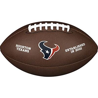 Wilson Pelota de fútbol Americano, NFL Team Logo, Tamaño Oficial, Cuero Mixto Wilson Pelota de fútbol Americano, NFL Team Logo, Tamaño Oficial, Cuero Mixto