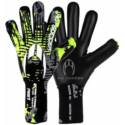 HO Soccer KONTROL Knit RS1 Lime Team Guantes de Portero, Unisex Adulto, Negro/Lima. HO Soccer KONTROL Knit RS1 Lime Team Guantes de Portero, Unisex Adulto, Negro/Lima.