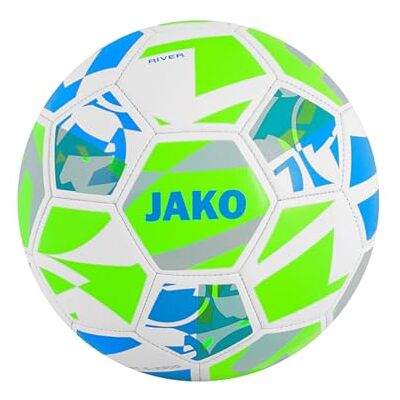 JAKO Lightball River, Blanco/Verde neón/Menta, 5 (290 g) JAKO Lightball River, Blanco/Verde neón/Menta, 5 (290 g)