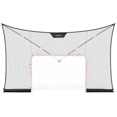 VEVOR Red de Hockey con Cobertura Extendida 366 x 213,4 cm (Solo LA Red), Duradera, Equipo de Entrenamiento Ligero y Portátil, Varillas de Soporte de Fibra de Vidrio, para Jóvenes, Adultos, Jardín VEVOR Red de Hockey con Cobertura Extendida 366 x 213,4 cm (Solo LA Red), Duradera, Equipo de Entrenamiento Ligero y Portátil, Varillas de Soporte de Fibra de Vidrio, para Jóvenes, Adultos, Jardín