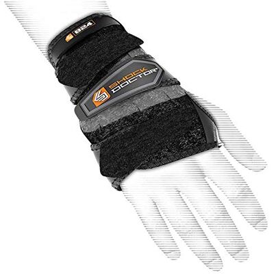 Shock Doctor 3 Schwarz Wrist 3-Strap Support de Lastres de Tobillos Shock Doctor 3 Schwarz Wrist 3-Strap Support de Lastres de Tobillos