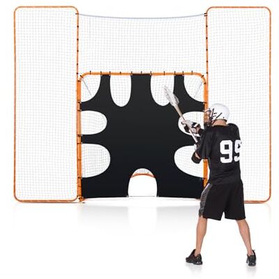 VEVOR Portería de Lacrosse 3 en 1 con Red de Espalda y Rebotador Jaula de Lacrosse 3,6x2,8m Equipos de Entrenamiento de Fácil Instalación en Patio Trasero, Jardín, Parque al Aire Libre para Jóvenes VEVOR Portería de Lacrosse 3 en 1 con Red de Espalda y Rebotador Jaula de Lacrosse 3,6x2,8m Equipos de Entrenamiento de Fácil Instalación en Patio Trasero, Jardín, Parque al Aire Libre para Jóvenes