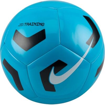 Nike Pitch Training Recreational Soccer Ball Unisex LT Blue Fury/Black/White Tamaño 4 Nike Pitch Training Recreational Soccer Ball Unisex LT Blue Fury/Black/White Tamaño 4