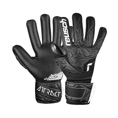 Reusch Attrakt Gold NC Finger Support Guantes de portero para adultos con corte negativo y protección para los dedos Reusch Attrakt Gold NC Finger Support Guantes de portero para adultos con corte negativo y protección para los dedos