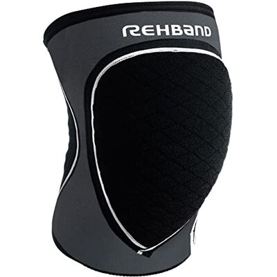 Rehband Rodilleras para Balonmano, Voleibol y Deportes de Sala, Rodilleras de Neopreno cómodas y de ajuste ceñido, Protector de Rodilla Deportivo para Mujeres y Hombres, Color:Gris Acero, Talla:S Rehband Rodilleras para Balonmano, Voleibol y Deportes de Sala, Rodilleras de Neopreno cómodas y de ajuste ceñido, Protector de Rodilla Deportivo para Mujeres y Hombres, Color:Gris Acero, Talla:S
