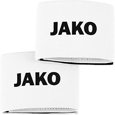 JAKO Espinilleras Unisex, Color Blanco, Talla única JAKO Espinilleras Unisex, Color Blanco, Talla única