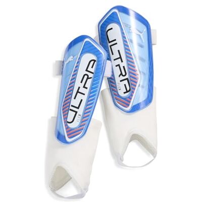 PUMA Tobilleras para fútbol Ultra Flex L, Ultra Blue White Glowing Red PUMA Tobilleras para fútbol Ultra Flex L, Ultra Blue White Glowing Red