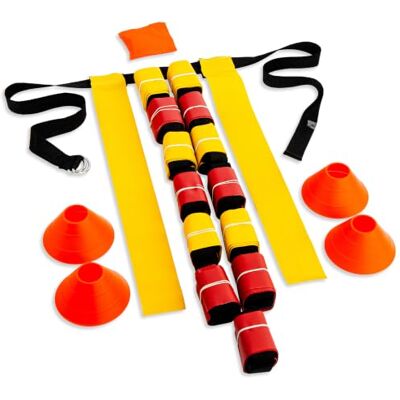 Franklin Sports 14-Man, 7v7 Flag Football Premier Set con banderas, conos y bolsa de transporte Franklin Sports 14-Man, 7v7 Flag Football Premier Set con banderas, conos y bolsa de transporte