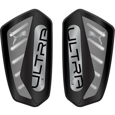 PUMA Ultra Flex Sleeve, Espinilleras Unisexo, Black- Silver, M PUMA Ultra Flex Sleeve, Espinilleras Unisexo, Black- Silver, M
