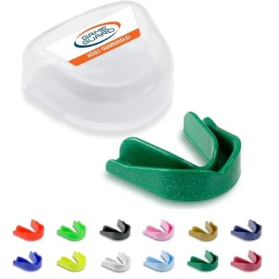 GAME GUARD protector bucal para hervir y morder/protector de encías protector bucal moldeable/protectores de encías júnior/niños/jóvenes Aprobado por CE, deportes escolares, fútbol, rugby GAME GUARD protector bucal para hervir y morder/protector de encías protector bucal moldeable/protectores de encías júnior/niños/jóvenes Aprobado por CE, deportes escolares, fútbol, rugby
