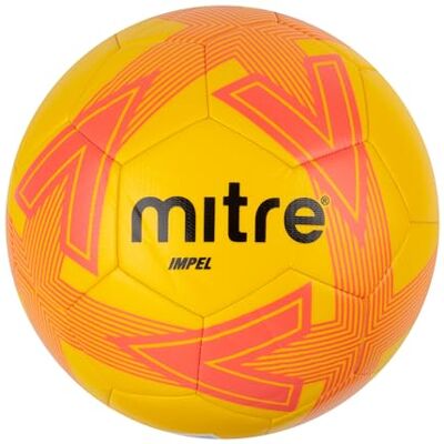 Mitre Impel L30P Football, Highly Durable, Shape Retention, Yellow/Orange, 4 Mitre Impel L30P Football, Highly Durable, Shape Retention, Yellow/Orange, 4