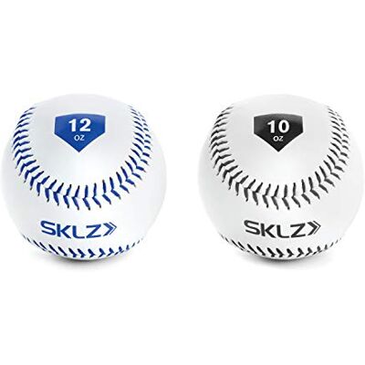 SKLZ Béisbol de Entrenamiento Pesado, tamaño Oficial de béisbol, Fuerza de Brazo, Blanco, 10 onzas y 12 onzas, Paquete de 2 SKLZ Béisbol de Entrenamiento Pesado, tamaño Oficial de béisbol, Fuerza de Brazo, Blanco, 10 onzas y 12 onzas, Paquete de 2