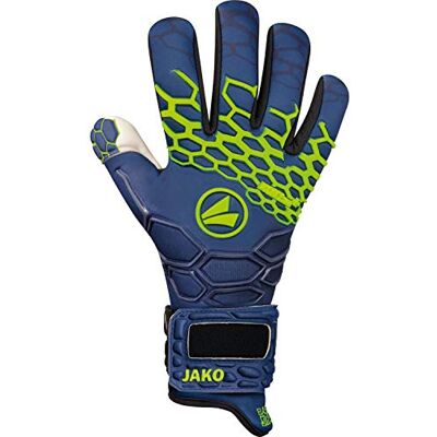 JAKO Prestige GIGA Negative Cut Guantes de Portero (Talla 10,5), Color Azul Marino y Amarillo JAKO Prestige GIGA Negative Cut Guantes de Portero (Talla 10,5), Color Azul Marino y Amarillo
